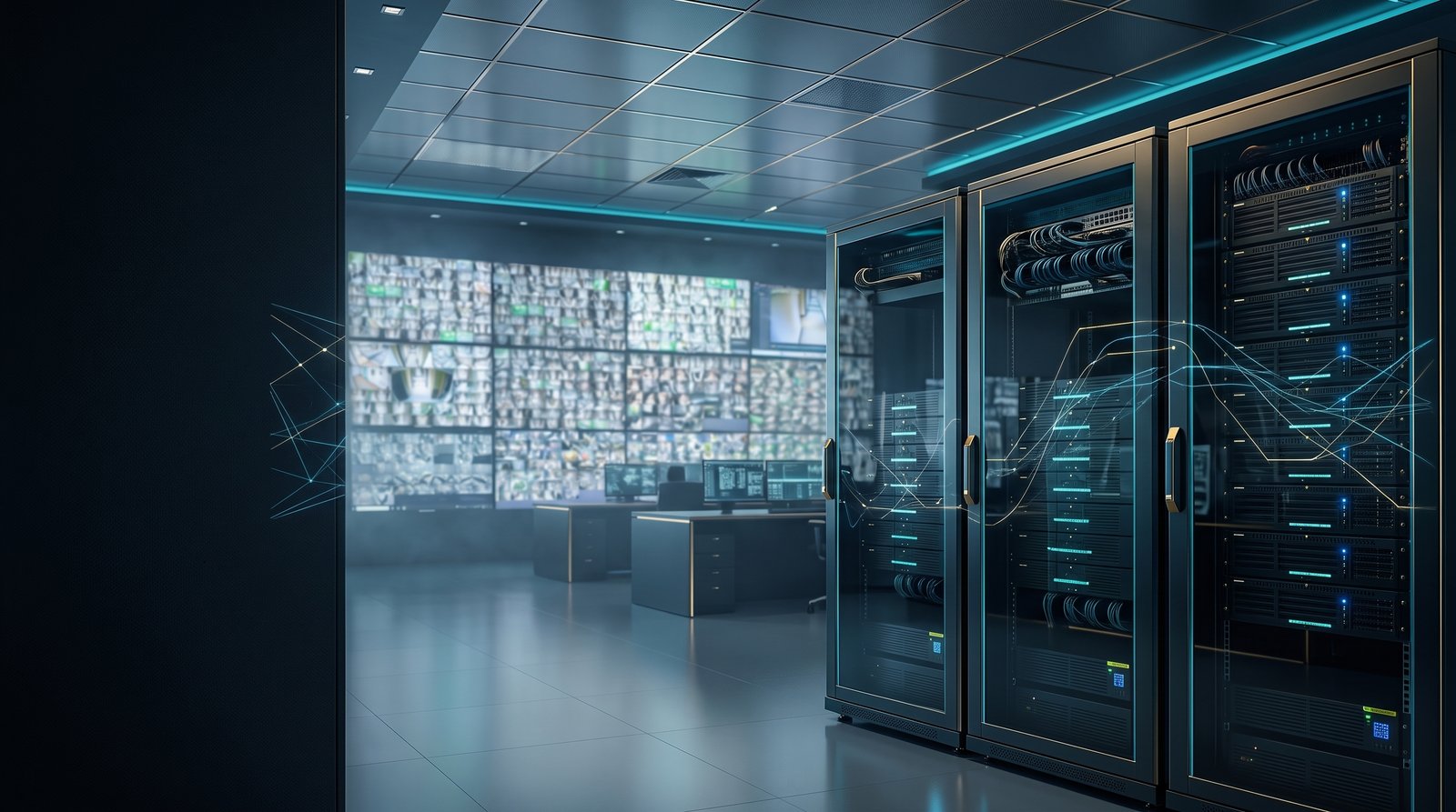 CCTV control room and security operations