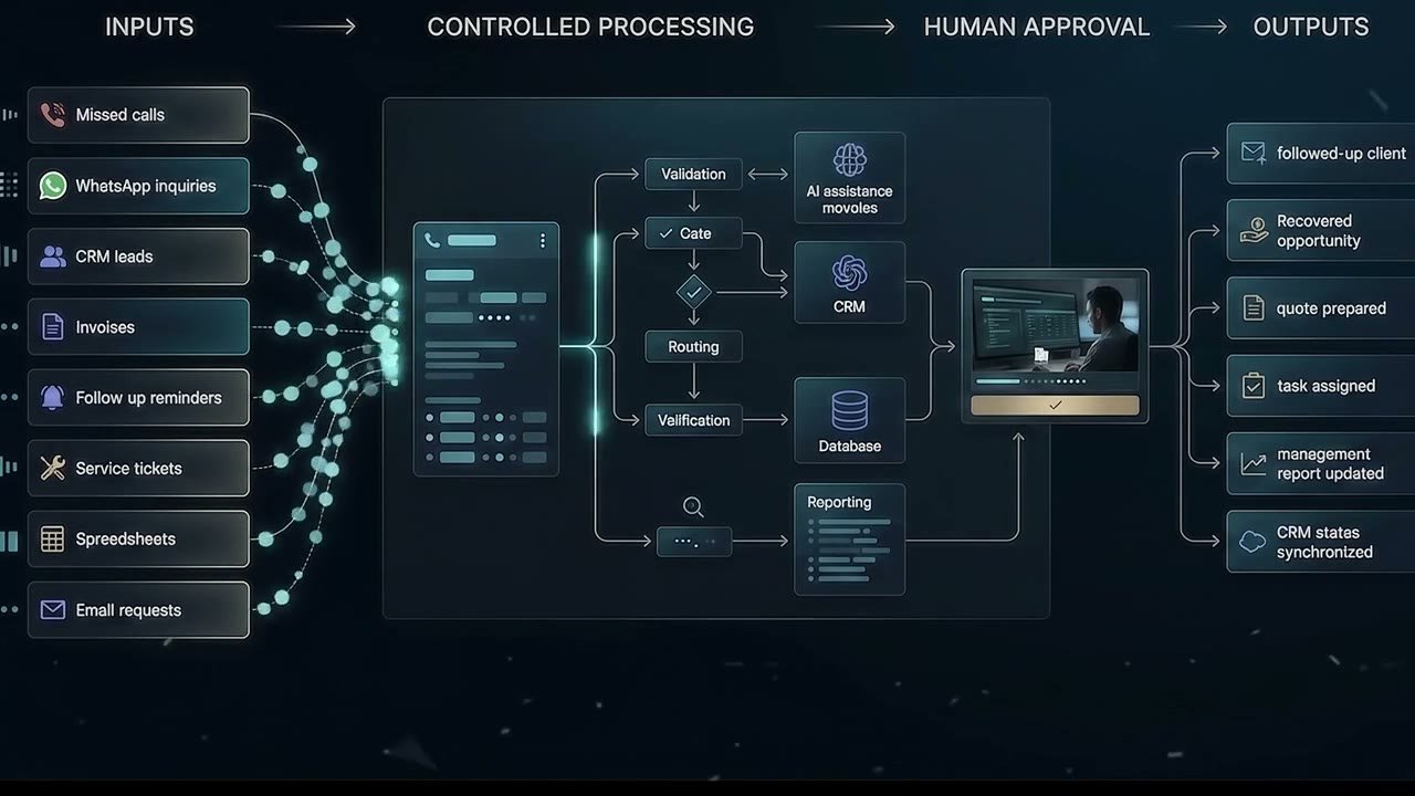 AI and automation workflow visualization